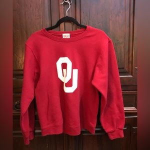 Red OU Sweatshirt Sz S/CH